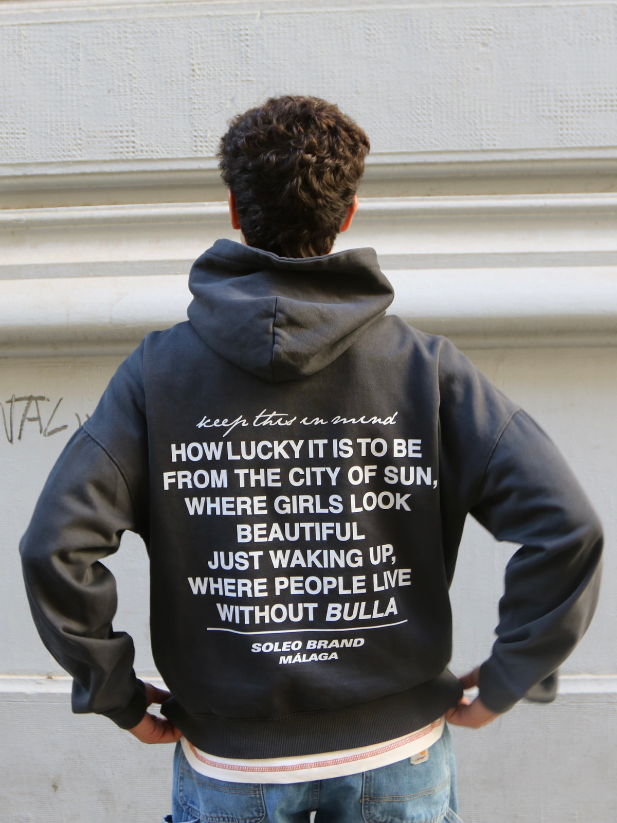 LUCKY TO BE BORN HERE HOODIE