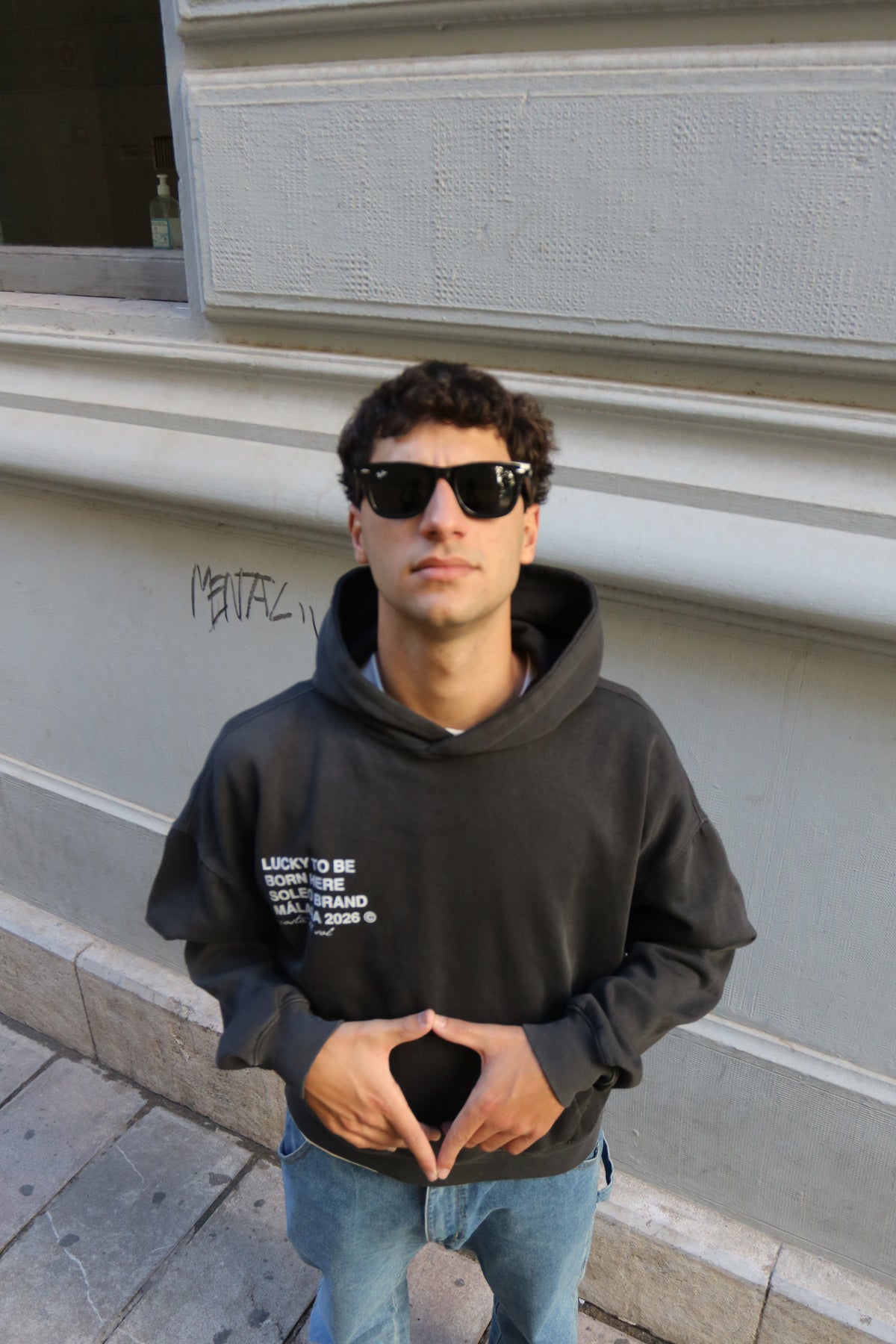 LUCKY TO BE BORN HERE HOODIE